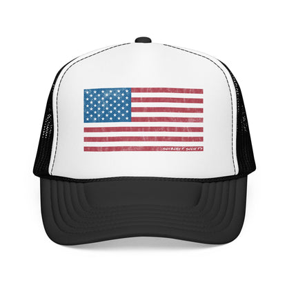 Vintage American Flag Trucker Hat