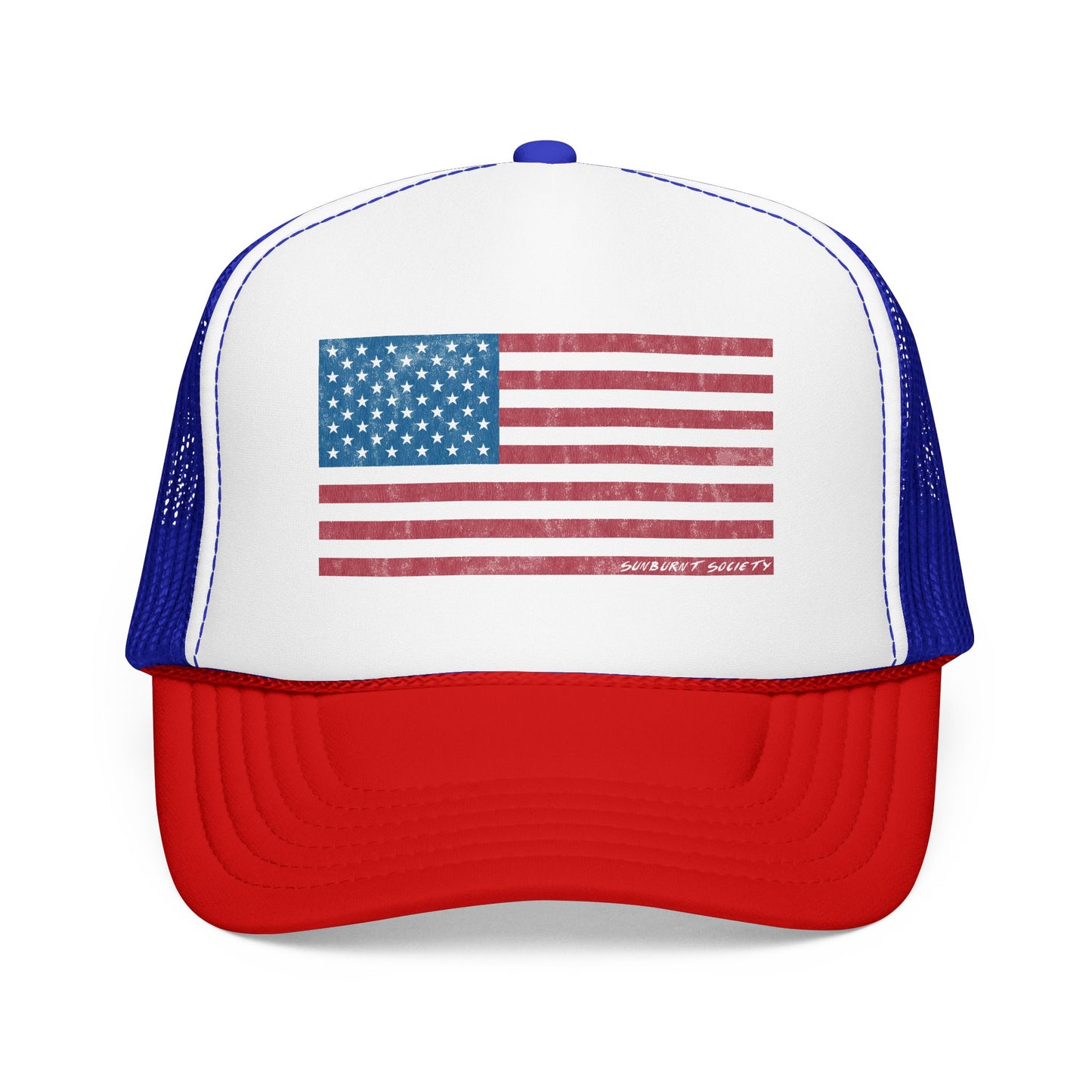 Vintage American Flag Trucker Hat