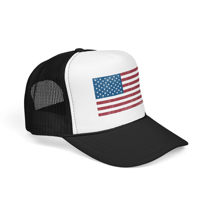 Vintage American Flag Trucker Hat